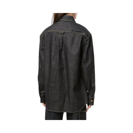 Long-Sleeved Denim Shirt
