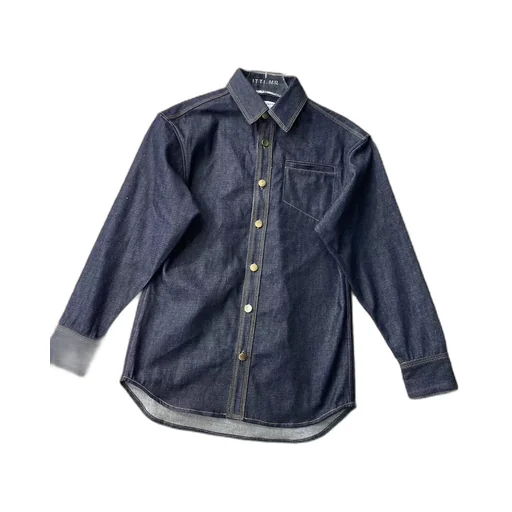 Long-Sleeved Denim Shirt