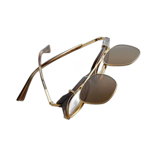 Classic Square Clip On Sunglasses