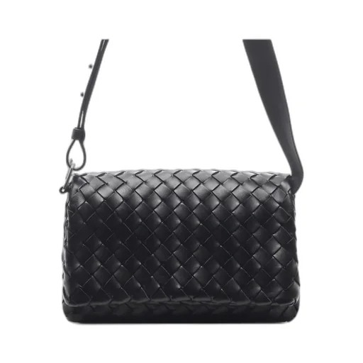 Intrecciato Medium Flap Shoulder Bag