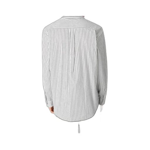 Box Pleated Striped Shirt