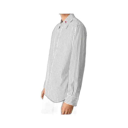 Box Pleated Striped Shirt