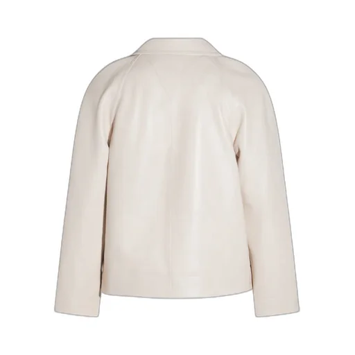Raglan Sleeved Leather Jacket