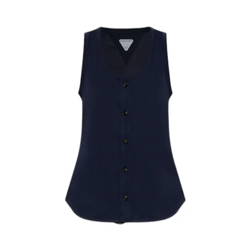 Single Breasted Sleeveless Top