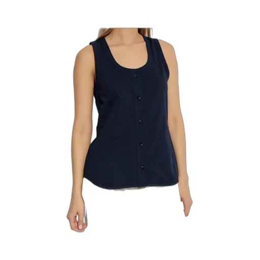 Single Breasted Sleeveless Top