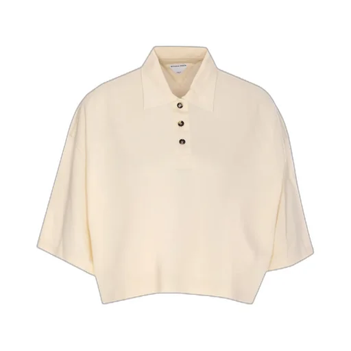 Short Sleeved Buttoned Polo Top