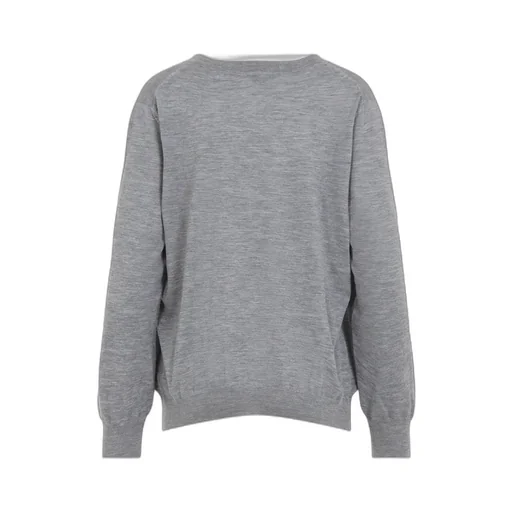 V-Neck Fine Knit Jumper