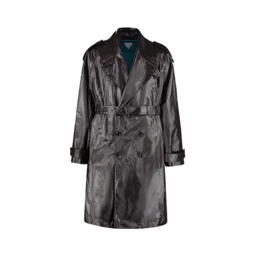 Double-Breasted Belted Trench Coat