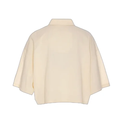 Short Sleeved Buttoned Polo Top