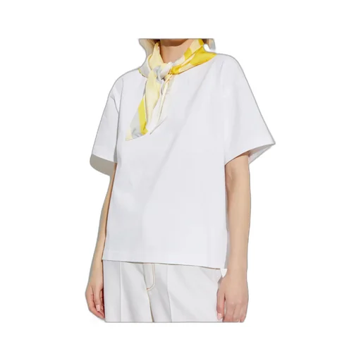 Scarf Embellished T-Shirt
