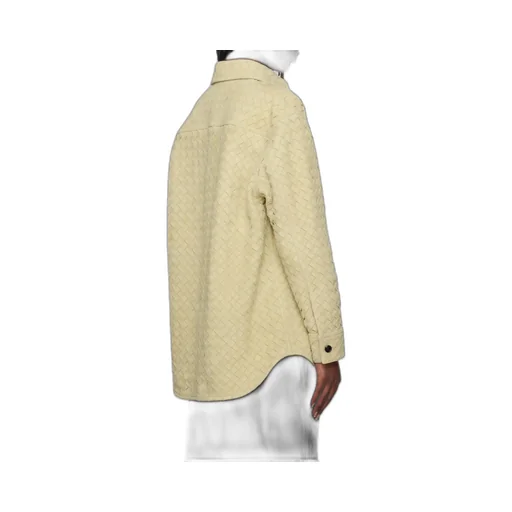 Long-Sleeved Leather Shirt