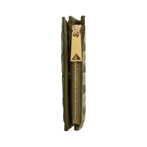 Small Intrecciato Bi-Fold Zip Wallet