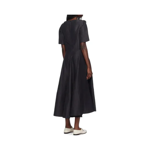 V-Neck Short-Sleeved Dress