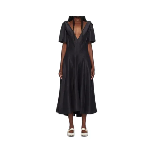 V-Neck Short-Sleeved Dress