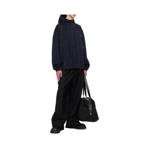 Drawstring Hood Casual Jacket