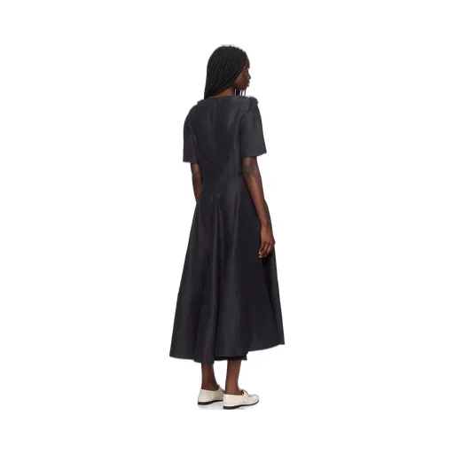 V-Neck Short-Sleeved Dress