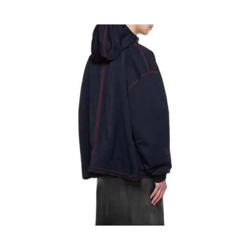Drawstring Hood Casual Jacket