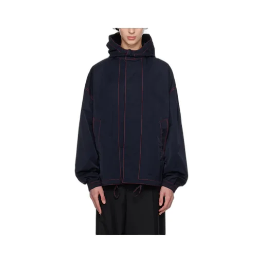 Drawstring Hood Casual Jacket