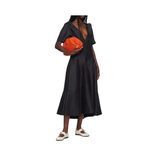 V-Neck Short-Sleeved Dress