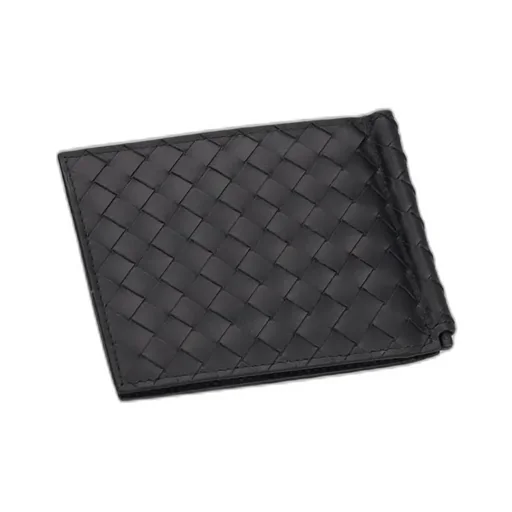 Woven Detailed Bi-Fold Wallet