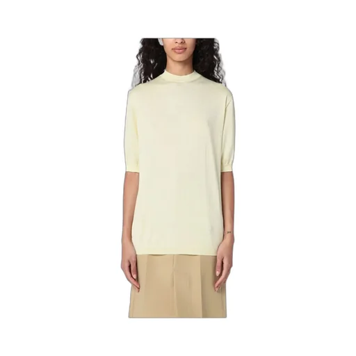 Logo Embroidered Knitted Top
