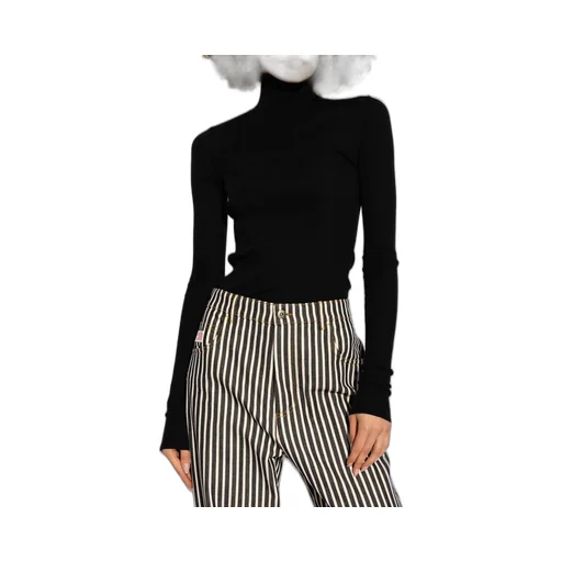 Ribbed High Neck Sweater
