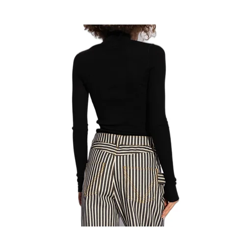 Ribbed High Neck Sweater