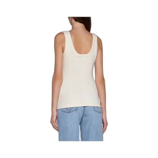 Sleeveless Rib Knit Top