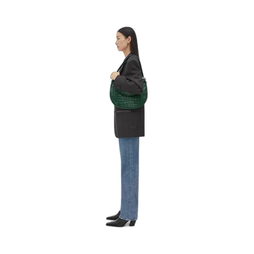 Medium Gemini Leather Shoulder Bag