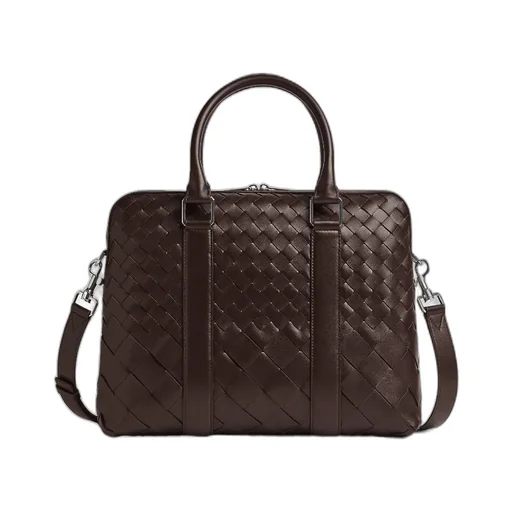 Small Intreciato Leather Briefcase