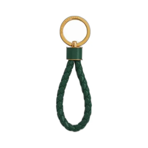 Intrecciato Leather Keyring