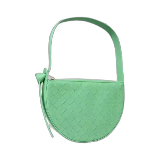 Braided Zipper Shoulder Bag