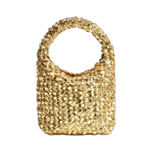 Small Intreccio Laminated Bucket Bag