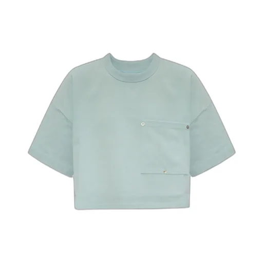 Pocket Detailed Cropped T-Shirt