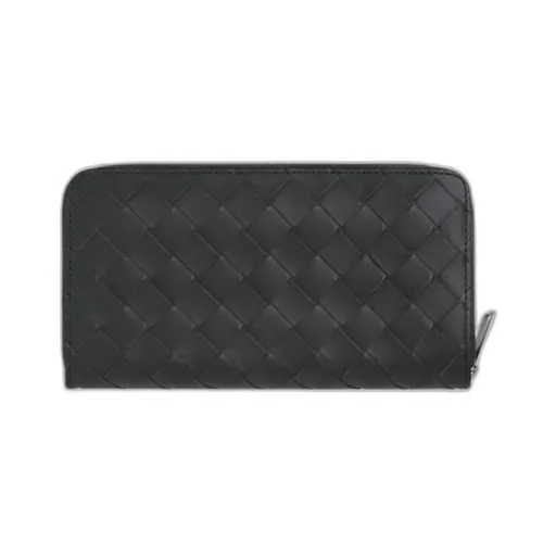Intrecciato Woven Zipper Purse