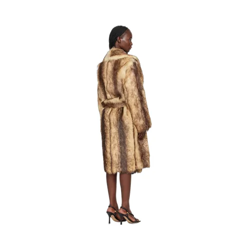 Printed Lace-Up Coat
