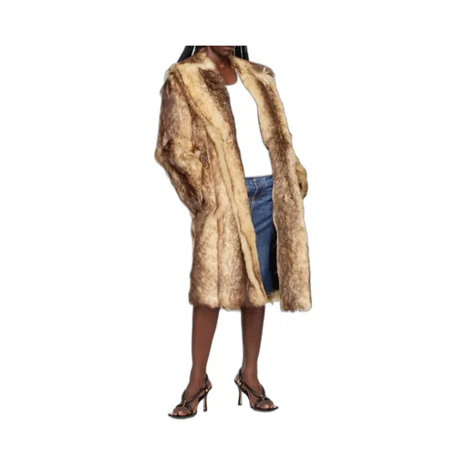 Printed Lace-Up Coat