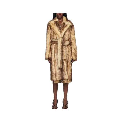 Printed Lace-Up Coat