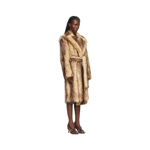Printed Lace-Up Coat