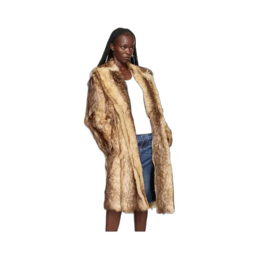 Printed Lace-Up Coat