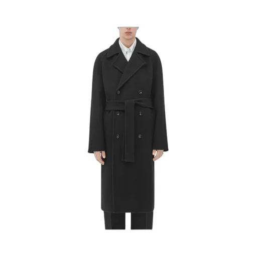 Double-Breasted Wool And Cashmere Coat
