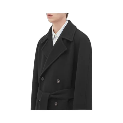Double-Breasted Wool And Cashmere Coat