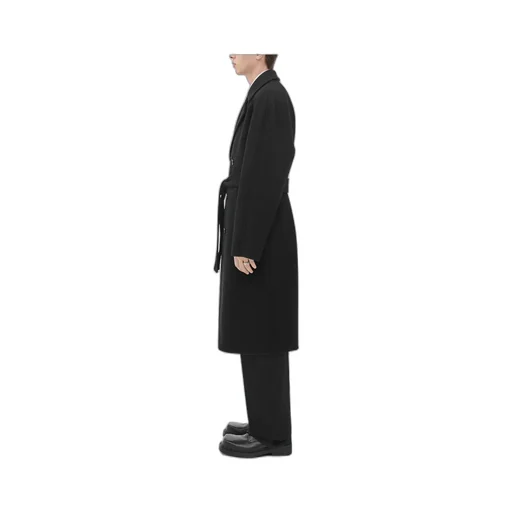 Double-Breasted Wool And Cashmere Coat