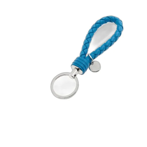 Intrecciato Woven Keychain