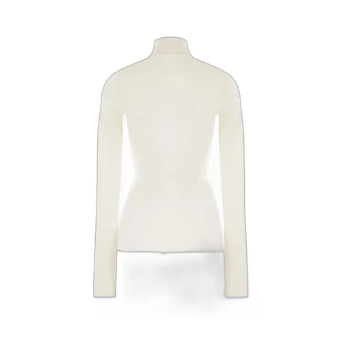 Ribbed High Neck Sweater