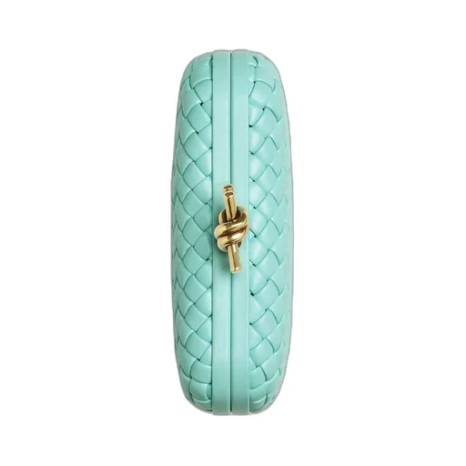Knot Intrecciato Leather Clutch Bag