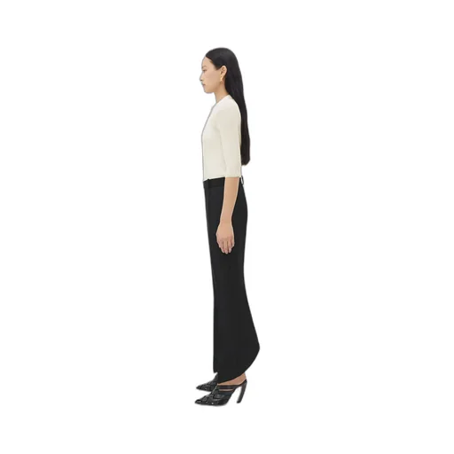 High-Waisted Flared Trousers