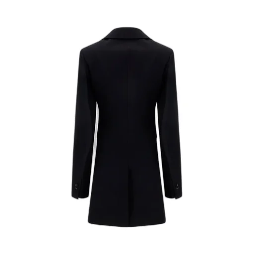 Curved Sleeved Single-Breasted Jacket