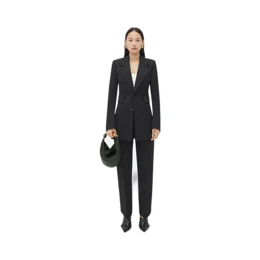 High-Waisted Flared Trousers