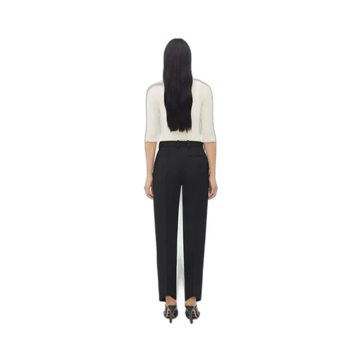 High-Waisted Flared Trousers
